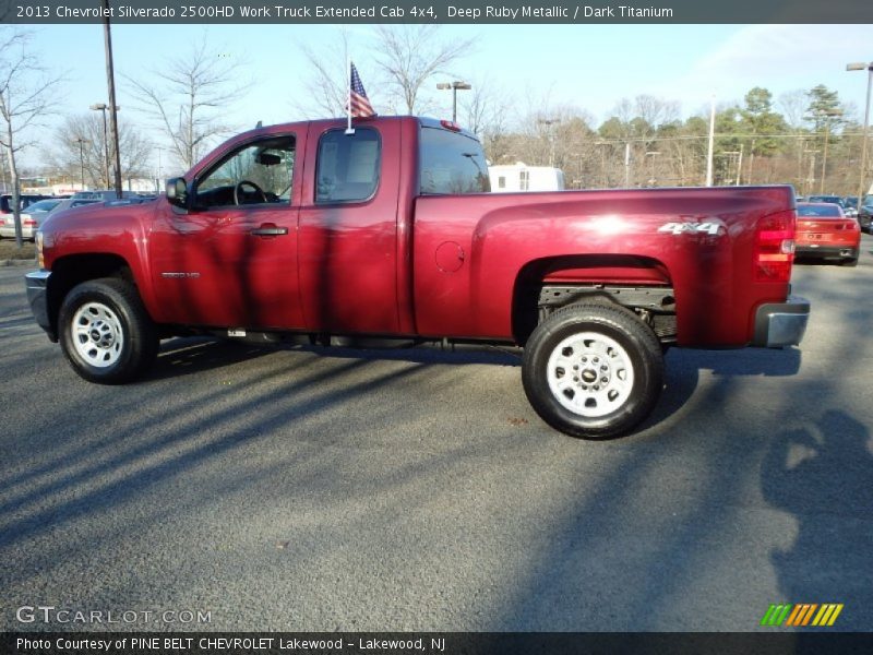 Deep Ruby Metallic / Dark Titanium 2013 Chevrolet Silverado 2500HD Work Truck Extended Cab 4x4