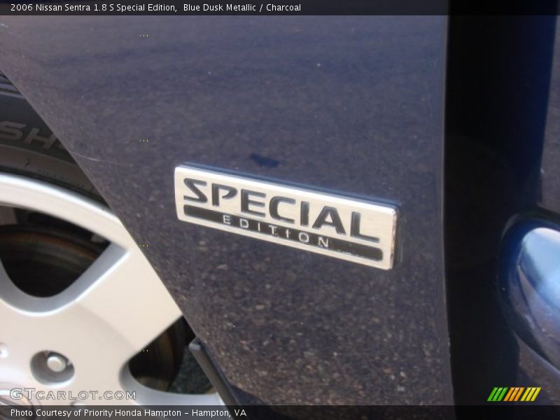 Blue Dusk Metallic / Charcoal 2006 Nissan Sentra 1.8 S Special Edition