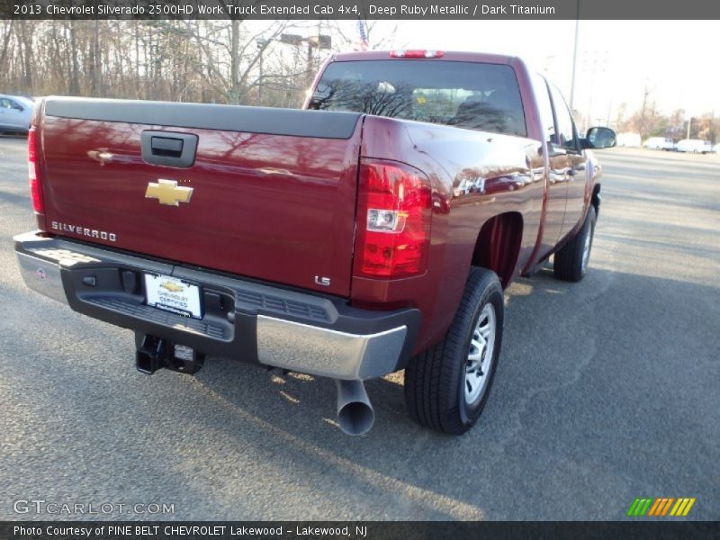 Deep Ruby Metallic / Dark Titanium 2013 Chevrolet Silverado 2500HD Work Truck Extended Cab 4x4