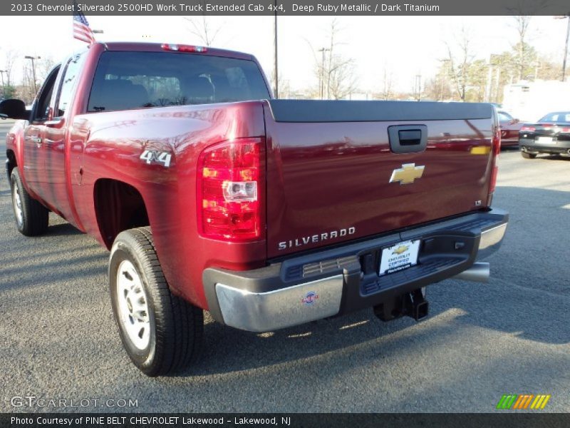 Deep Ruby Metallic / Dark Titanium 2013 Chevrolet Silverado 2500HD Work Truck Extended Cab 4x4