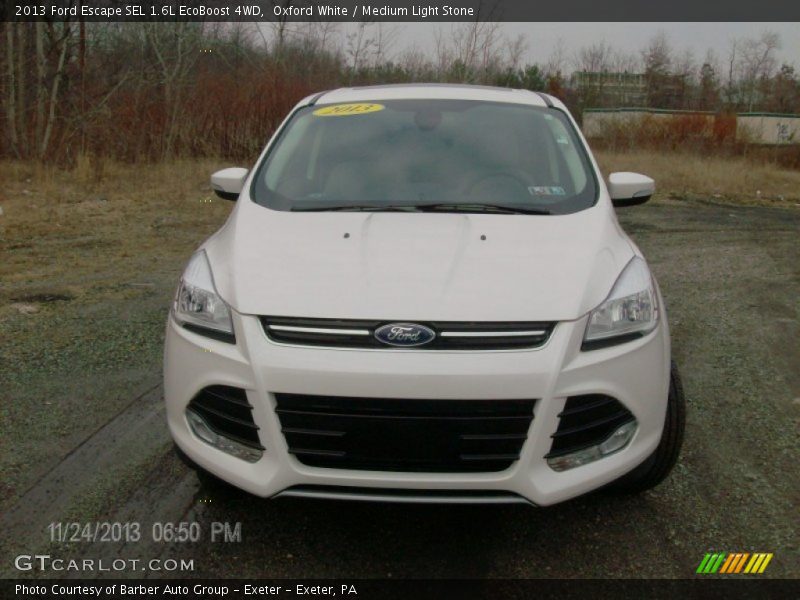 Oxford White / Medium Light Stone 2013 Ford Escape SEL 1.6L EcoBoost 4WD