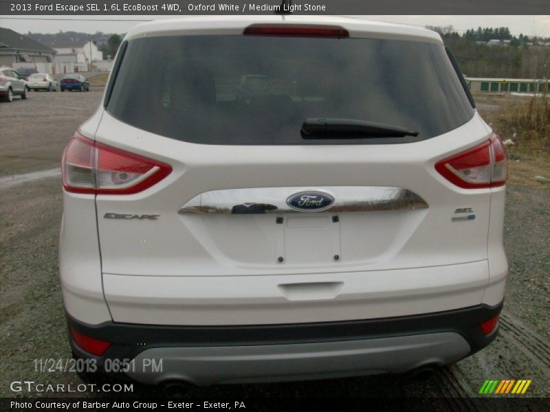 Oxford White / Medium Light Stone 2013 Ford Escape SEL 1.6L EcoBoost 4WD
