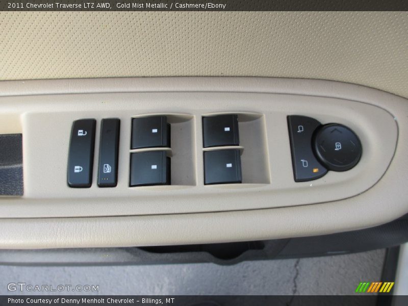 Gold Mist Metallic / Cashmere/Ebony 2011 Chevrolet Traverse LTZ AWD