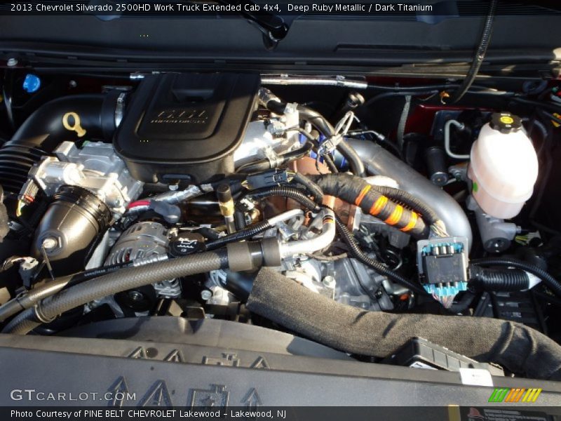 Deep Ruby Metallic / Dark Titanium 2013 Chevrolet Silverado 2500HD Work Truck Extended Cab 4x4