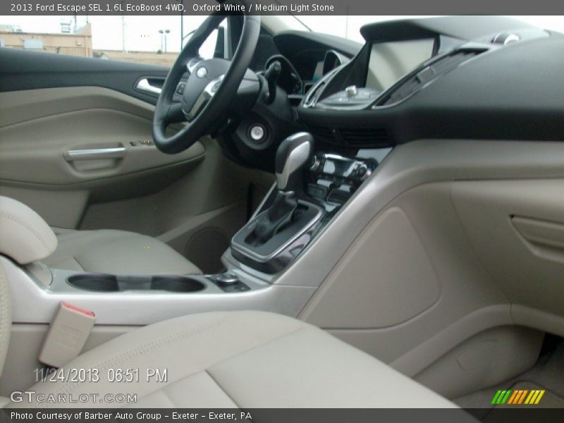 Oxford White / Medium Light Stone 2013 Ford Escape SEL 1.6L EcoBoost 4WD