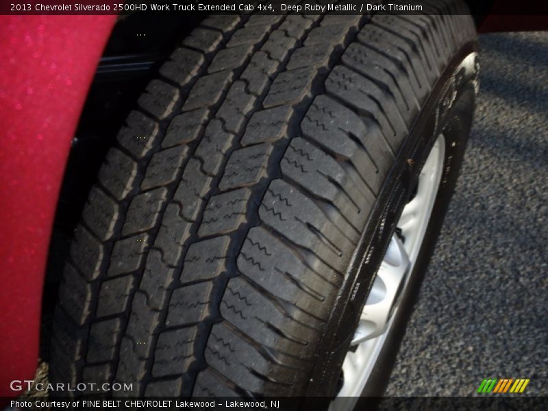 Deep Ruby Metallic / Dark Titanium 2013 Chevrolet Silverado 2500HD Work Truck Extended Cab 4x4