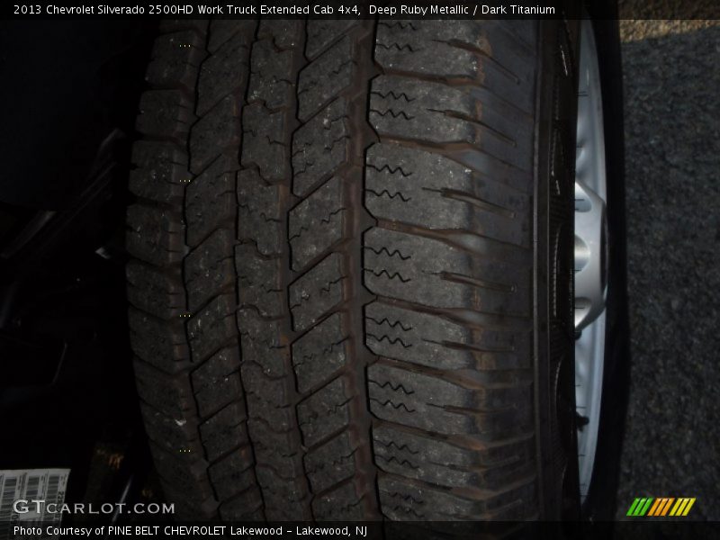 Deep Ruby Metallic / Dark Titanium 2013 Chevrolet Silverado 2500HD Work Truck Extended Cab 4x4