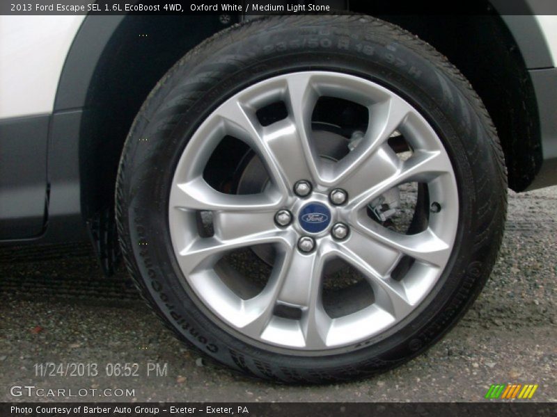 Oxford White / Medium Light Stone 2013 Ford Escape SEL 1.6L EcoBoost 4WD