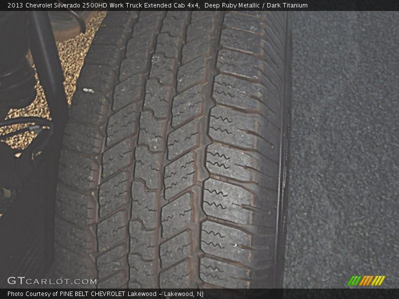 Deep Ruby Metallic / Dark Titanium 2013 Chevrolet Silverado 2500HD Work Truck Extended Cab 4x4