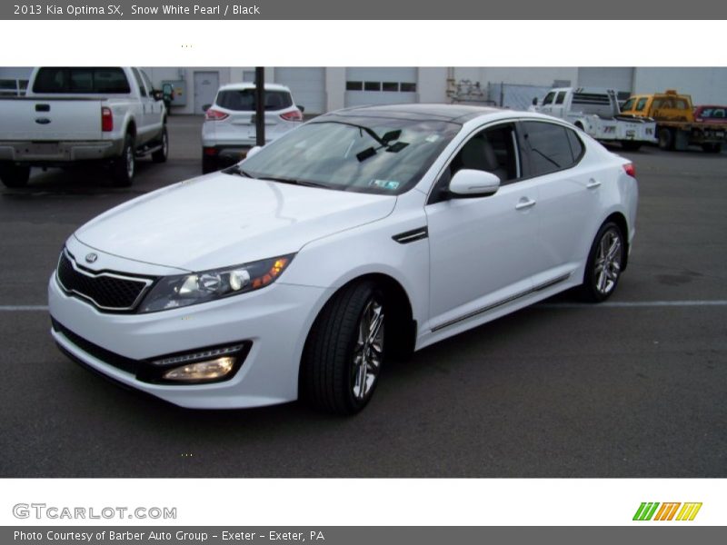 Snow White Pearl / Black 2013 Kia Optima SX