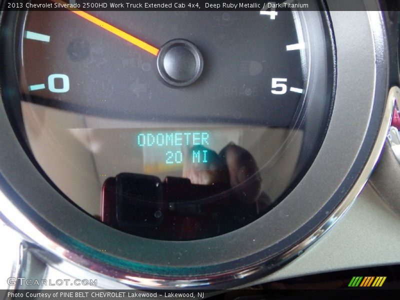 Deep Ruby Metallic / Dark Titanium 2013 Chevrolet Silverado 2500HD Work Truck Extended Cab 4x4