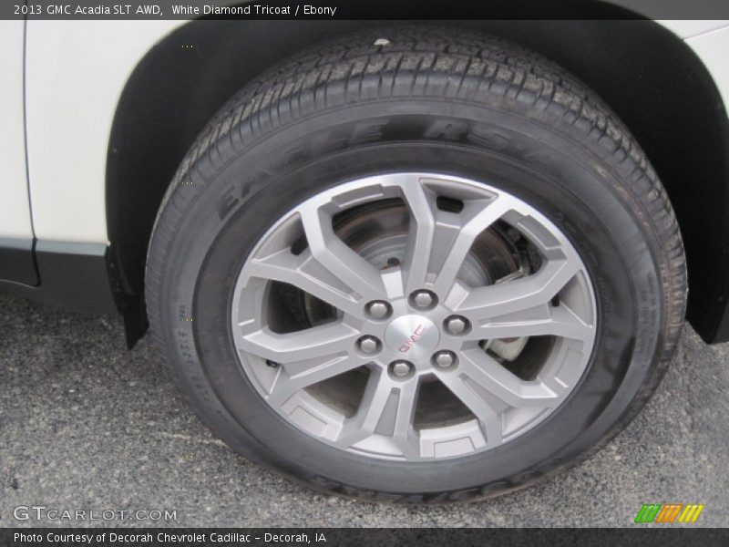White Diamond Tricoat / Ebony 2013 GMC Acadia SLT AWD