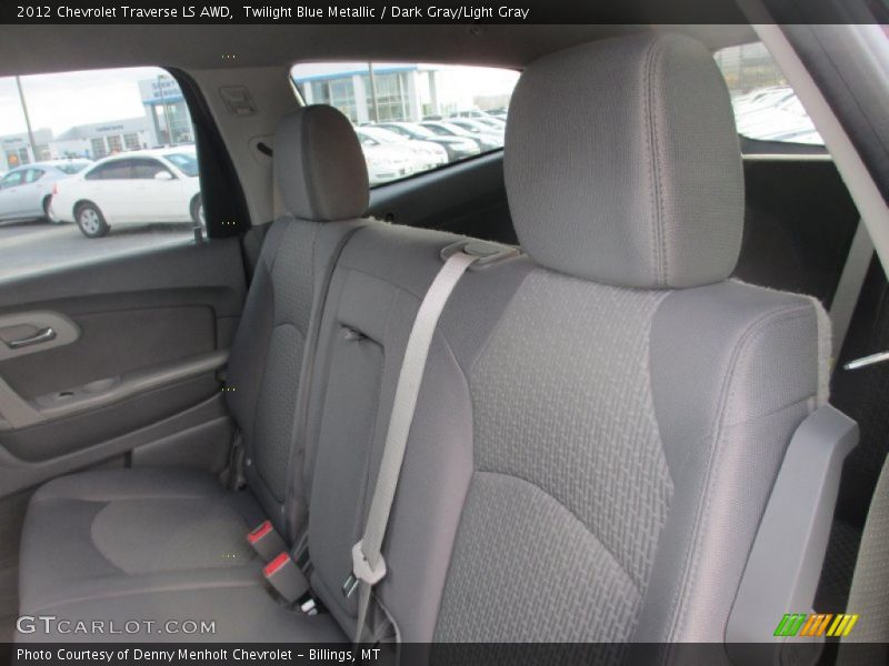 Twilight Blue Metallic / Dark Gray/Light Gray 2012 Chevrolet Traverse LS AWD