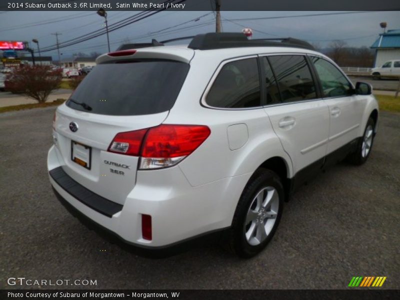 Satin White Pearl / Ivory 2014 Subaru Outback 3.6R Limited
