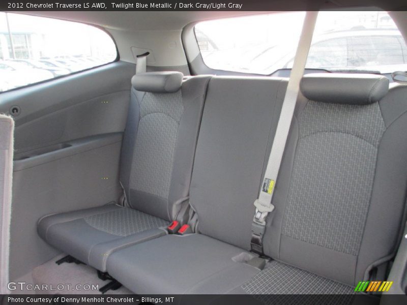 Twilight Blue Metallic / Dark Gray/Light Gray 2012 Chevrolet Traverse LS AWD