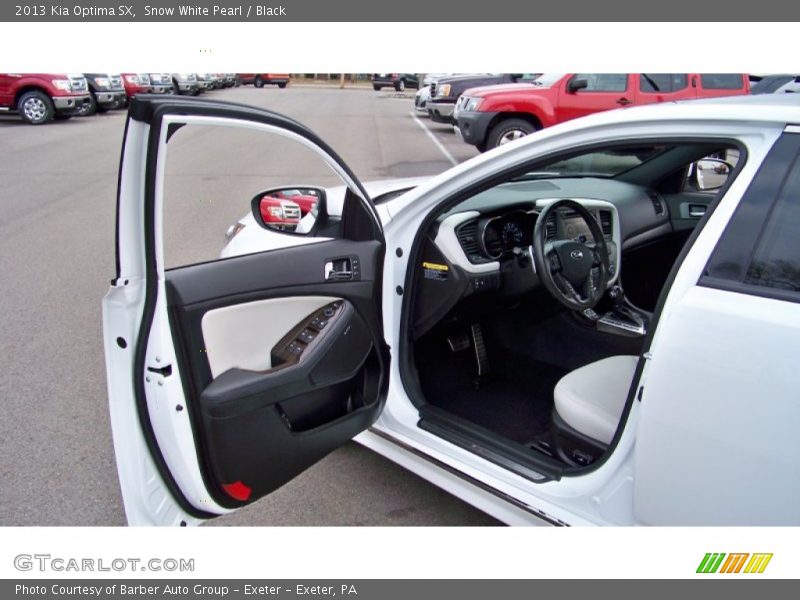 Snow White Pearl / Black 2013 Kia Optima SX