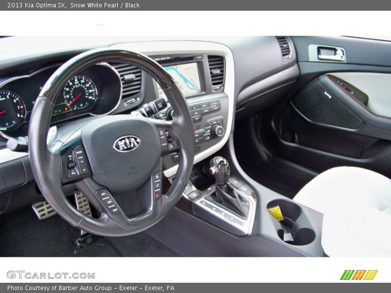 Snow White Pearl / Black 2013 Kia Optima SX