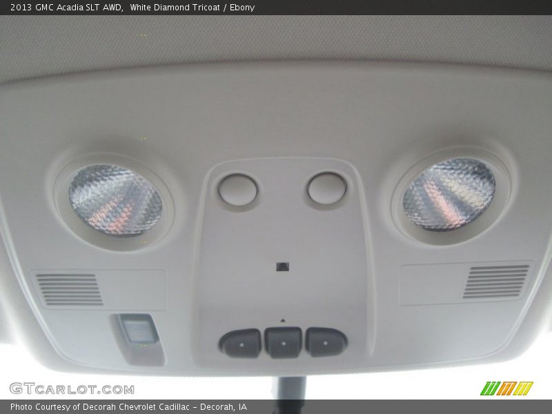 White Diamond Tricoat / Ebony 2013 GMC Acadia SLT AWD