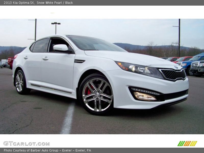 Snow White Pearl / Black 2013 Kia Optima SX