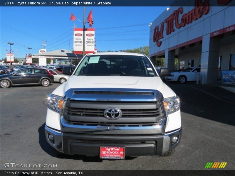 Super White / Graphite 2014 Toyota Tundra SR5 Double Cab