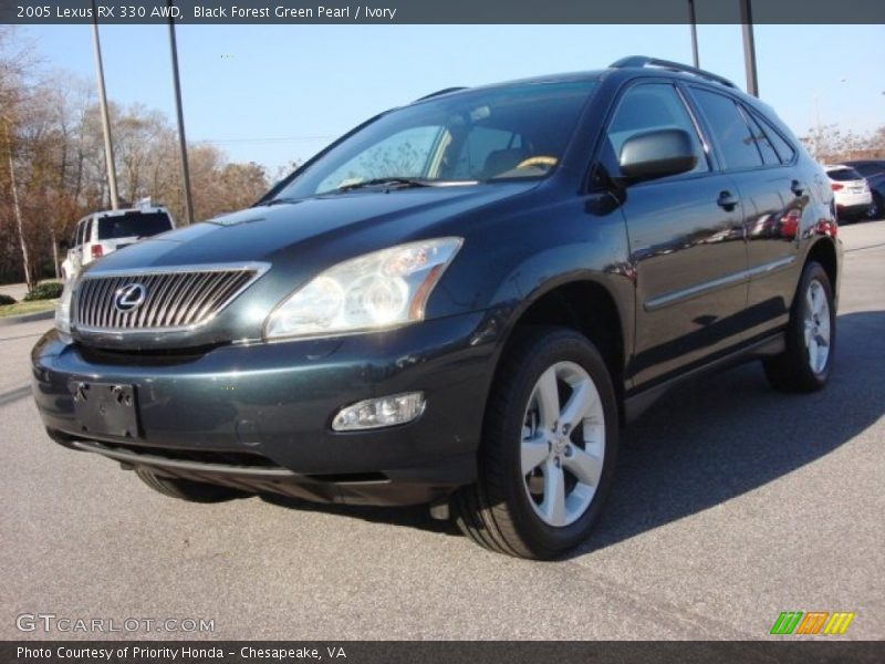 Black Forest Green Pearl / Ivory 2005 Lexus RX 330 AWD