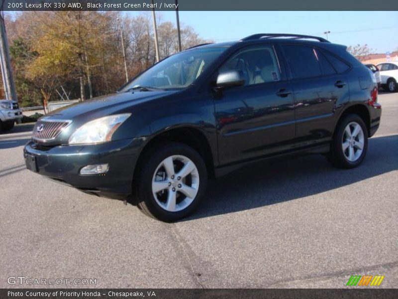 Black Forest Green Pearl / Ivory 2005 Lexus RX 330 AWD
