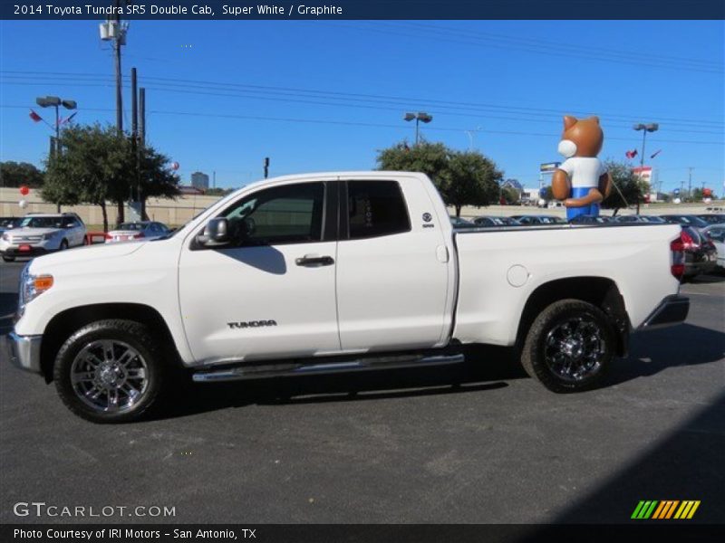 Super White / Graphite 2014 Toyota Tundra SR5 Double Cab