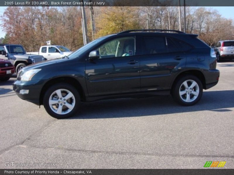 Black Forest Green Pearl / Ivory 2005 Lexus RX 330 AWD
