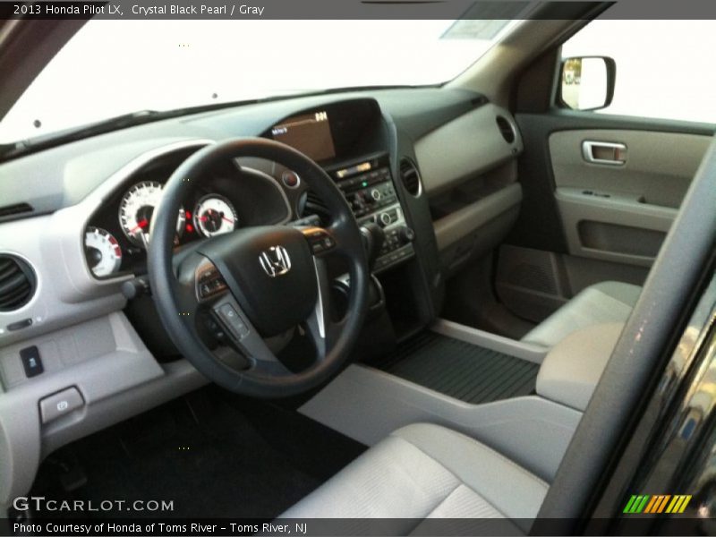 Crystal Black Pearl / Gray 2013 Honda Pilot LX