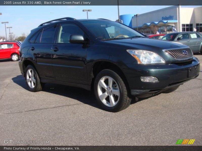 Black Forest Green Pearl / Ivory 2005 Lexus RX 330 AWD