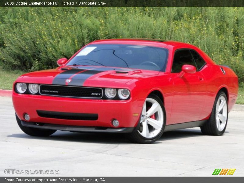 TorRed / Dark Slate Gray 2009 Dodge Challenger SRT8