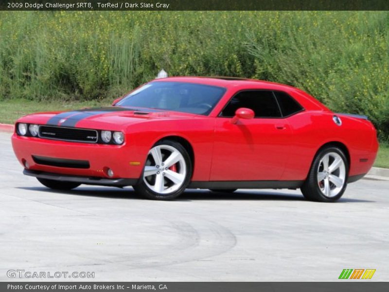 TorRed / Dark Slate Gray 2009 Dodge Challenger SRT8