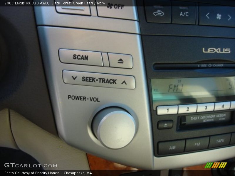 Black Forest Green Pearl / Ivory 2005 Lexus RX 330 AWD