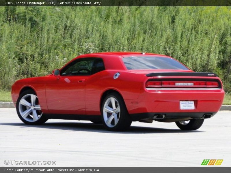 TorRed / Dark Slate Gray 2009 Dodge Challenger SRT8