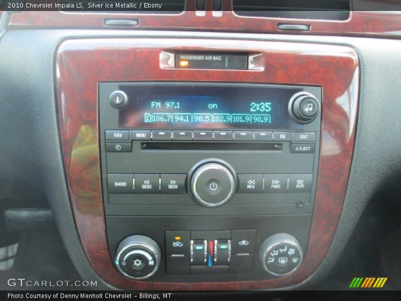 Silver Ice Metallic / Ebony 2010 Chevrolet Impala LS
