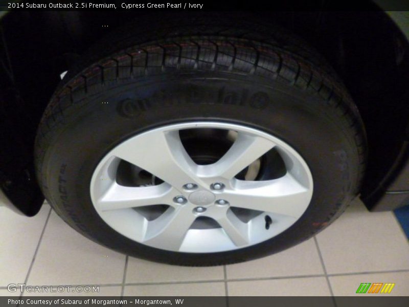 Cypress Green Pearl / Ivory 2014 Subaru Outback 2.5i Premium