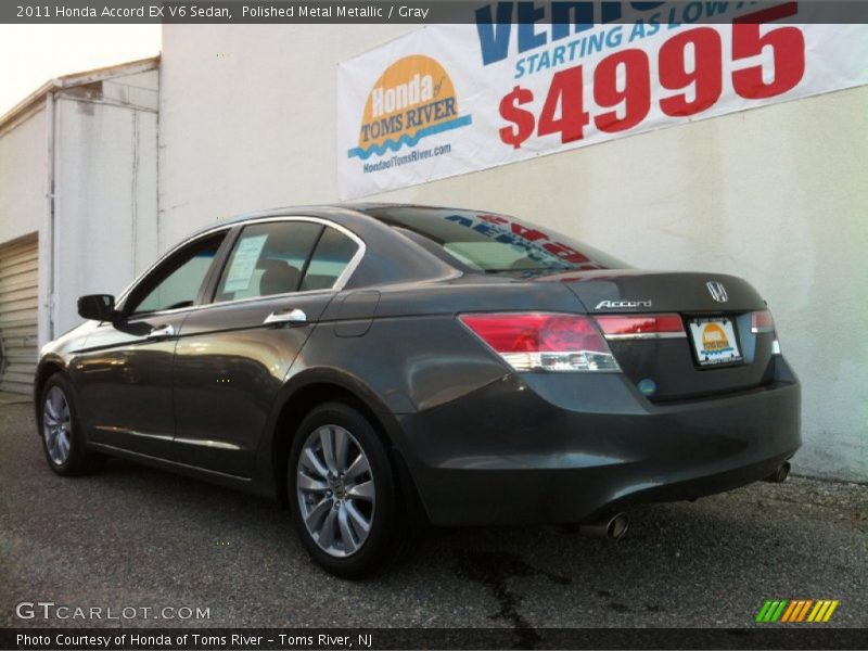 Polished Metal Metallic / Gray 2011 Honda Accord EX V6 Sedan