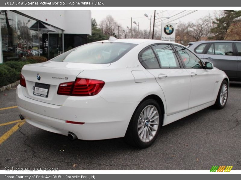 Alpine White / Black 2013 BMW 5 Series ActiveHybrid 5