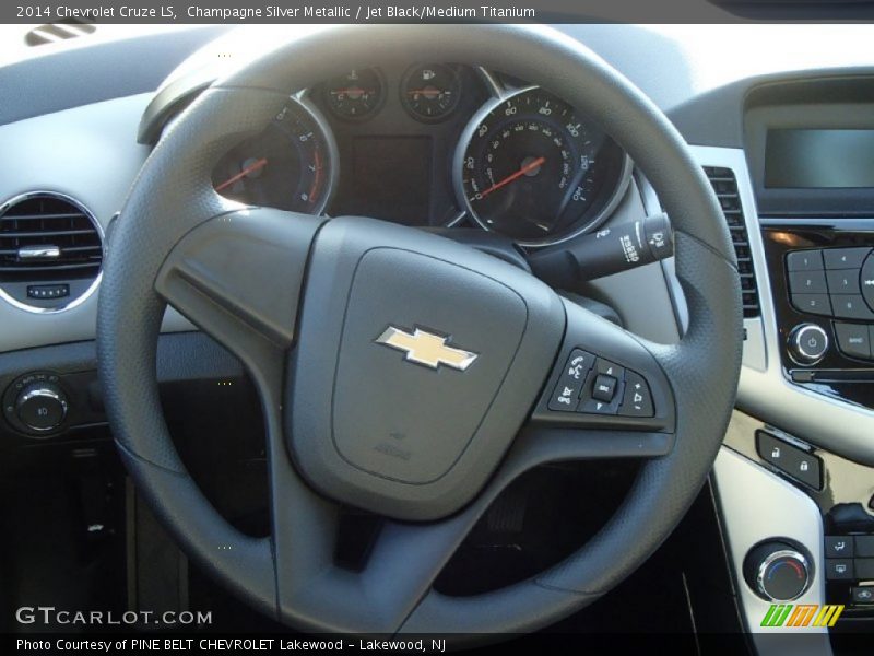 Champagne Silver Metallic / Jet Black/Medium Titanium 2014 Chevrolet Cruze LS