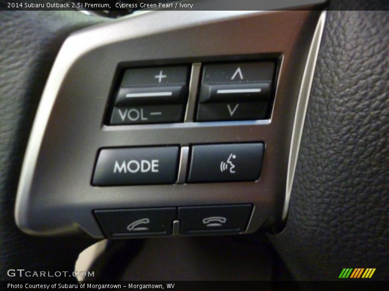Cypress Green Pearl / Ivory 2014 Subaru Outback 2.5i Premium