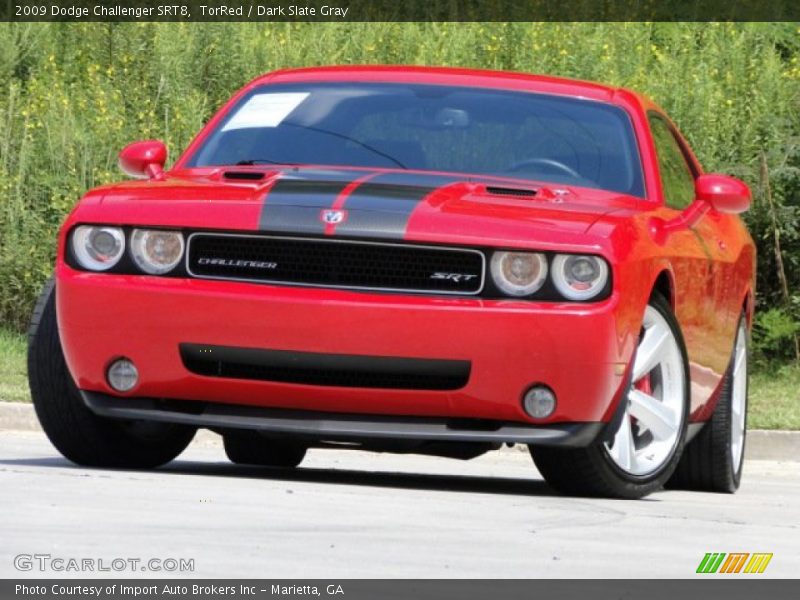 TorRed / Dark Slate Gray 2009 Dodge Challenger SRT8