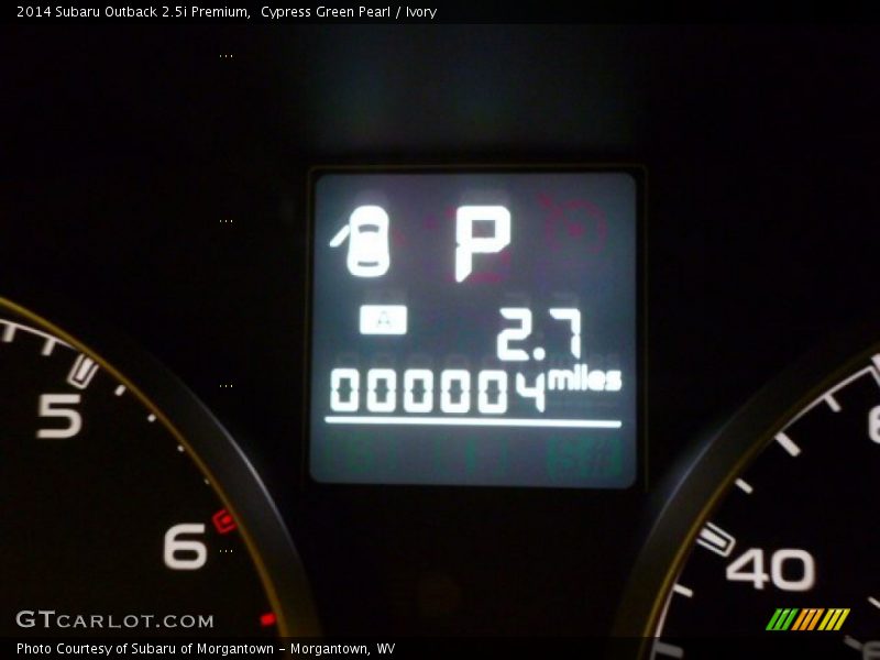 Cypress Green Pearl / Ivory 2014 Subaru Outback 2.5i Premium