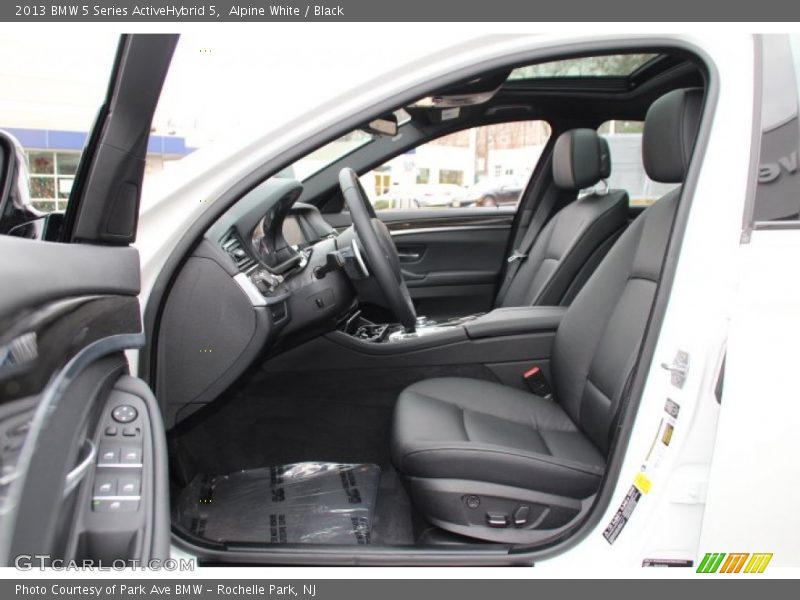 Front Seat of 2013 5 Series ActiveHybrid 5