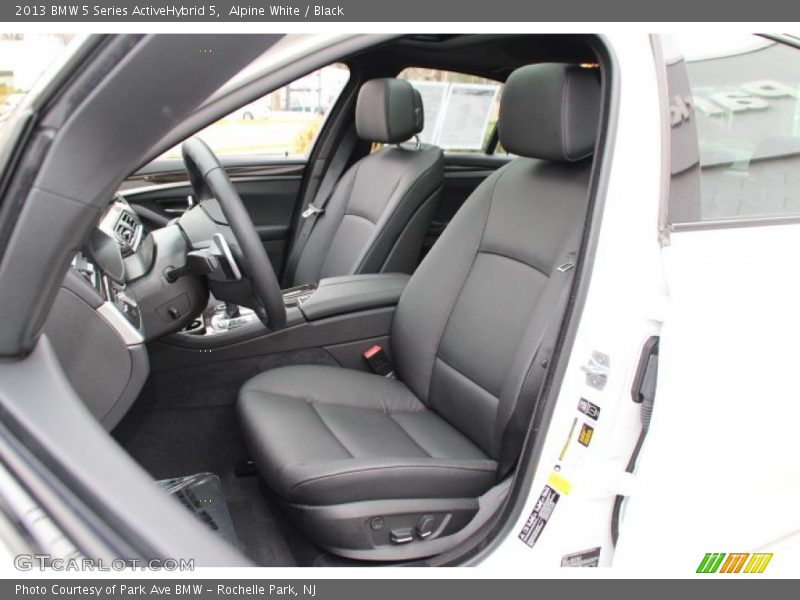 Front Seat of 2013 5 Series ActiveHybrid 5