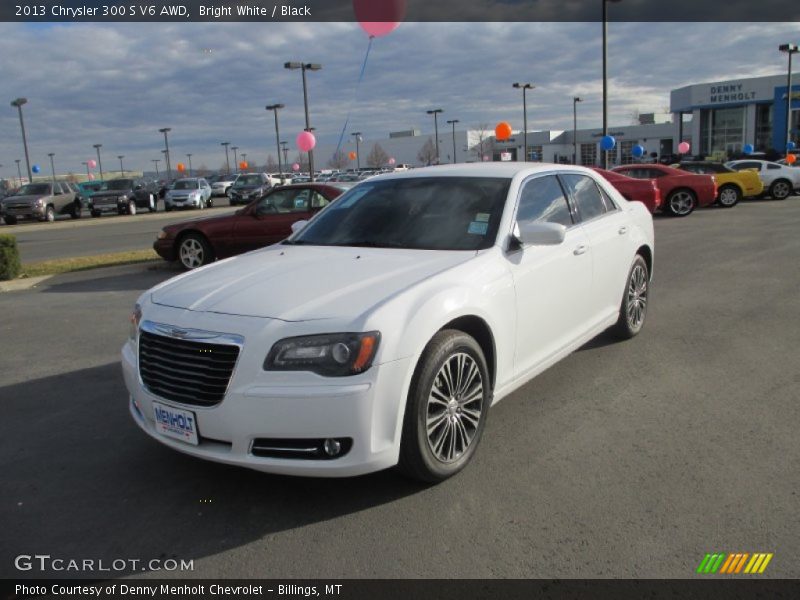 Bright White / Black 2013 Chrysler 300 S V6 AWD
