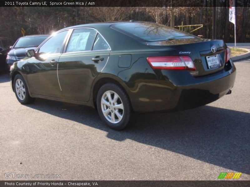 Spruce Green Mica / Ash 2011 Toyota Camry LE