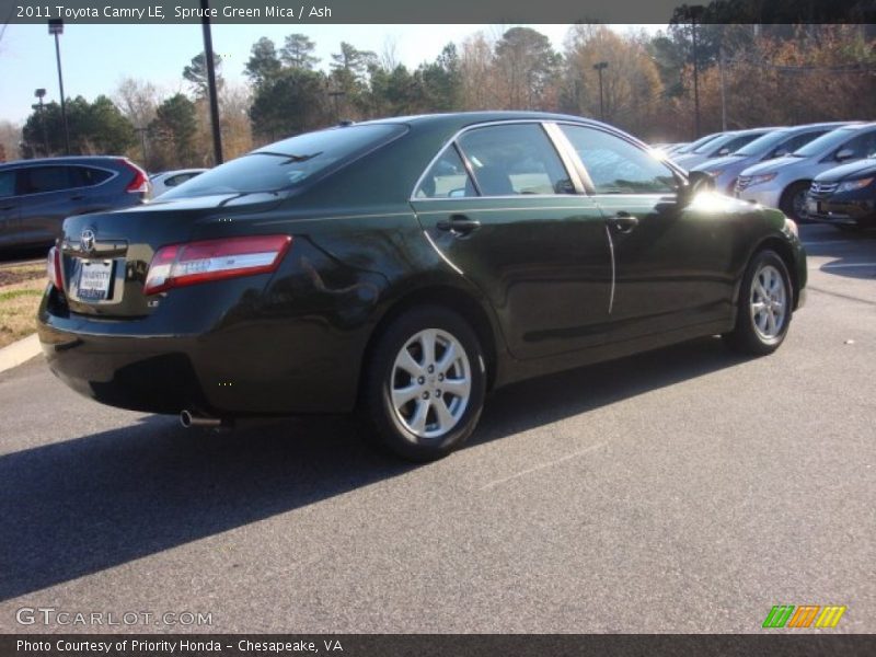 Spruce Green Mica / Ash 2011 Toyota Camry LE