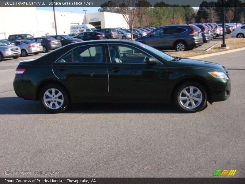 Spruce Green Mica / Ash 2011 Toyota Camry LE