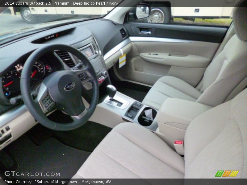 Deep Indigo Pearl / Ivory 2014 Subaru Outback 2.5i Premium