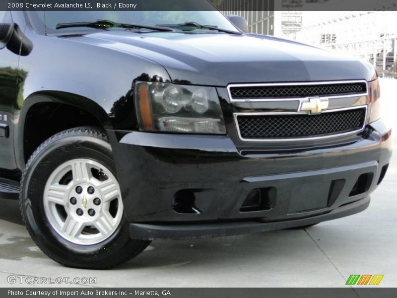 Black / Ebony 2008 Chevrolet Avalanche LS